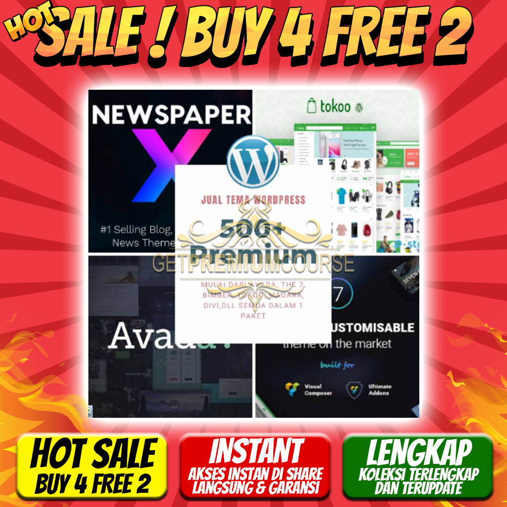 Jual 500 Tema Wordpress Template Premium Terbaik Banyak Bonus